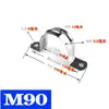 Abrazadera de Tubería para Silla de Montar de Acero Inoxidable, Abrazadera de Silla Engrosada, Abrazadera Ohm, Hebilla de Fijación de Tubería de Agua, Soporte, Abrazadera de Aro