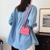 Comércio Exterior Mini Cor Contrastante 2025 Moda Retrô Novo Estilo de Menina Simples Transversal Ombro Mochila Pequena Bolsa de Ombro