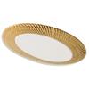 Prato de peixe de cerâmica em relevo Prato de peixe cozido no vapor Prato doméstico High Sense Hotel Light Talheres de luxo Prato de peixe oval criativo