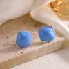 Brincos estilo Hong Kong retrô, brincos frescos e versáteis estilo coreano para o dia a dia, brincos com aplicação de esmalte, acessórios de luxo leve com personalidade única atacado