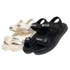 Sandalias Romanas de Mujer de Moda, Versátiles, Cómodas, con Suela Gruesa, Correa Delgada y Velcro, Colección Primavera/Verano 2026