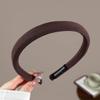 Diadema de esponja Maillard de principios de otoño para mujer, diadema de alta presión para el cabello, antideslizante, para lavarse la cara, elegante accesorio para el cabello