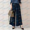 Conjunto de Duas Peças Estilo Japonês e Coreano com Mangas Amarradas, Blusa de Manga Média com Bolsos Plissados, Calça de Perna Larga 1532 #