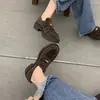 Mocasines de Piel Genuina para Mujer 2026 Nuevo Estilo Planos con Moneda Dorada Estilo Británico Suela Gruesa Slip-on Suela Suave Cómodos Zapatos Pequeños de Piel