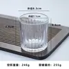 Vela Aromática de Vidrio Creativa DIY Coreana Portavelas Escandinavo Simple de Cera de Soja Taza Esmerilada Vela de Cera de Gel Jade