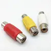 Par de conectores adaptadores Lotus para Color Lotus conector hembra-hembra AV Lotus enchufe RCA pasante Lotus