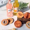 Imán Creativo de Madera Maciza para Refrigerador Venta al por Mayor Abrebotellas Pegatina Magnética Abrebotellas Simple de Madera Abrebotellas Logo Láser