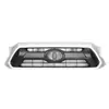 Adecuado para Toyota Tacoma 2012 Modificado Malla Negra Más Plata Plástico ABS Malla