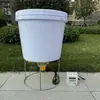 Alimentador Automático para Frangos, Patos, Gansos, Pombos, Peixes, Camarões e Cachorros; Alimentador Programável; Alimentador de Frango Remoto Alimentado por Energia Solar