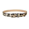 Cinturón de Serpiente Casual de Nicho para Mujer Jeans con Estampado de Leopardo Estilo Spice Girls con Hebilla de Pasador Artística Retro para Mujer