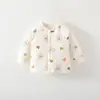 Suéter Cardigan Ligero Acolchado de Algodón de Aire para Bebé 40g Primavera y Otoño Algodón Puro Chaqueta Abrigo Base Cálida Ropa de Otoño Clase A