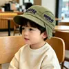Chapéu de pescador infantil com aba frontal e traseira, estilo elegante para primavera e outono, chapéu bucket para meninos, chapéu de sol para bebês, chapéu de sol para proteção externa para crianças pequenas e crianças pequenas