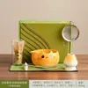 Conjunto de Caixa de Presente Fofa de Matcha Conjunto de Chá de Cerâmica Ferramentas Batedor de Chá Fabricante Atacadista Transfronteiriço Fornecimento TK Shopee Dropshipping