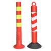 Columna de advertencia de PU de 75 cm columna reflectante de plástico pila de carretera columna de alta tenacidad barrera de PE