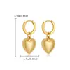 Brincos Simples de Amor Europeus e Americanos Brincos Femininos High-end para o Trabalho Cobre Banhado a Ouro Real Brincos Femininos de Alta Cor Brincos de Outono e Inverno