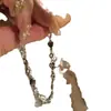 [Paquete de cuatro] Pulsera de amor con circonitas de cola de pez, regalo para novias, personalidad, nuevo diseño de nicho, regalo de graduación para estudiantes
