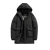 332517 Abrigo de Algodón Invierno Nivel 4 Impermeable Cortavientos Estilo Largo Debajo de la Rodilla Abrigo de Algodón Hombres Mujeres Estilo Pareja Con Capucha Engrosado de Terciopelo