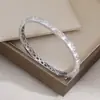 Pulsera Pequeña de Margarita de Plata de Ley S925 para Mujer con Pequeñas Flores Amarillas en Relieve, Pulsera de Nuevo Estilo Chino con Artesanía Fina y Acabado Cepillado, Popular en Transmisiones en Vivo
