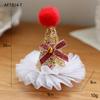 Navidad Tocado Lazo Horquilla Sombrero Clip Rojo Malla Astas Adulto Niños Pequeño Regalo Horquilla Accesorios para el Cabello