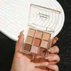 Paleta de Sombras de Ojos de Nueve Colores, Paleta de Maquillaje Perlada, Brillo Fino, Paleta de Sombras de Ojos Mate Terrosas, Paleta de Sombras de Ojos para Escenario al por Mayor