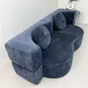 Sofá Sala de Estar Apartamento Pequeno Sofá Compacto Lazer Doméstico Sofá de Tecido Intervalo para Almoço Sofá para Duas Pessoas Sofá-Cama Dobrável