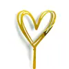 Cartão de Bolo de Acrílico Tanabata Amor Coração Vermelho em Formato de Coração Decoração de Bolo de Aniversário Plug-in Dia dos Namorados Amor
