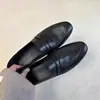 Mocasines retro estilo británico, versátiles, ligeros y cómodos zapatos sin cordones para mujer, con un diseño sencillo, tacones gruesos y punta redonda