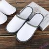 Pantuflas Desechables de Hotel, Hospitalidad Hotelera, Pantuflas de Lona para B&B, Engrosadas Antideslizantes para el Hogar, Venta al por Mayor con Logo Impreso