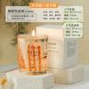 Vela de aromaterapia con aroma a flor real, lámina de oro, gelatina, cera de soja, aceite esencial, incienso, velas florales, adornos de vidrio con fragancia.