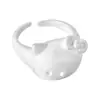 Anillo de Gato de Dibujos Animados para Mujer, Lujo Ligero, Sensación Dulce y de Alta Gama, Textura Mate, Anillo para Dedo Índice, Anillo Nuevo Exquisito y de Moda para Apilar