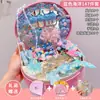 Accesorios para el cabello de niños, set de pinzas para el cabello de niñas en caja de regalo, adorno para el cabello de niña pequeña, pasador, liga para el cabello de princesa, nueva joyería con banda elástica