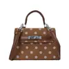 Bolso de lunares de moda y tendencia para mujer, nuevo bolso cruzado versátil 2026, bolso de mano cuadrado pequeño exquisito de alta gama