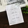 Tarjeta de Invitación de Boda Personalizada Corte Láser Diseño Hueco Compromiso Tarjeta de Invitación Castillo Negro Tarjeta de Felicitación Navideña Inventario de Fábrica