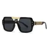 Gafas de sol europeas y americanas de moda no convencionales para hombre, gafas callejeras exageradas personalizadas, gafas para exteriores anti-ultravioleta LH215