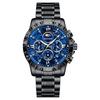 Relógio Masculino Baoshe Relógio Masculino Totalmente Automático Não Mecânico Pulseira de Aço Relógio de Quartzo Impermeável de Negócios Masculino Comércio Exterior