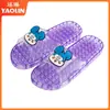 Chinelos de Casa Desenho Animado Feminino Verão Menina Apaixonada Banheiro Quarto Antiderrapante Doméstico Casal Massagem Plástico Transparente Moda
