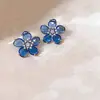 Pendientes de Pétalos de Cristal de Zirconia, Lujo Ligero y Atmósfera de Alta Gama, Nuevos Pendientes de Flor 2025, Pendientes