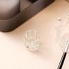 Herramientas para decoración de uñas, vaso dividido, vaso de cristal, vaso transparente, líquido de cristal, quitaesmalte de uñas, limpieza, lavado con agua, bolígrafo, suministros de agua