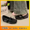 Zapatos Planos Blancos de Ballet con Lazo Suave para Mujer, Nuevos de Primavera 2026, Versátiles, Cómodos, Zapatos de Trabajo