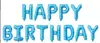 Globo de feliz cumpleaños ordinario con letras versión americana de 16 pulgadas set de globos de aluminio para bebé feliz cumpleaños