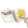 Colección de Pesca Libro Pequeño de Pintura Regalo de Vacaciones para Niños Juguete para Niñas Libro de Pesca Libro de Pintura Mini Acuarela Acrílica