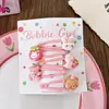 5 Pinzas para el Cabello de Dibujos Animados Lindas para Niños, Estilo Super Adorable de Goteo de Aceite, Pasadores Versátiles de Dopamina para Niñas, Accesorios para el Cabello