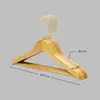 Percha de madera maciza con barra para hoteles, casas de huéspedes y tiendas de ropa, especializada para trajes y abrigos, percha ancha para hombros que no deja marcas