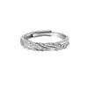 Anillos de pareja estilo sureño para hombre y mujer, diseño de nicho, lujo ligero, simples y sofisticados, anillos creativos texturizados, regalo