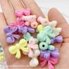 Moño acrílico Moño de color Macaron corbata de moño color claro niños DIY abalorios cadena para teléfono móvil bolsa de material joyería cuentas sueltas