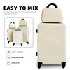 Venta al por mayor de fábrica Maleta de viaje Yuehua a rayas de ABS con ruedas universales, impermeable, antirrobo, para llevar en cabina, silenciosa, cerradura de contraseña para viaje