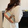 Bolsa Cruzada de Paja Texturizada Nueva de Verano Bolso Casual Estilo Perezoso Bolso de Hombro Bolso de Playa para Salir Transfronterizo de Moda