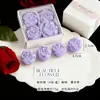 4 Rosas/Caixa com Velas Perfumadas em Formato de Rosa, Adereços Criativos para Fotos, Presentes, Velas Perfumadas de Alto Padrão para Celebridades da Internet
