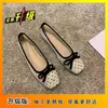 Zapatos Planos con Lazo de Lunares Brisa Nocturna para Mujer 2026 Primavera/Verano Malla Transpirable Punta Cuadrada Suela Suave Mocasines Zapatos Náuticos