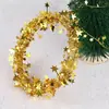 Decoraciones navideñas alambre de estrella árbol de Navidad accesorios de decoración DIY alambre de cinta navideña enredadera de pentagrama